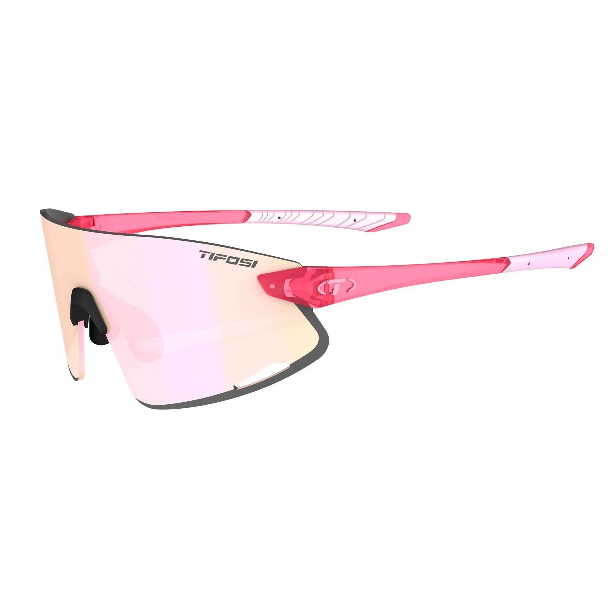 Tifosi Vogel XC Sunglasses Crystal Pink - FREE UK Shipping, FREE 365 Day Returns | Moto Central