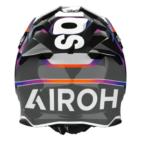 Airoh Twist 3 Hustle Gloss off-road motorcycle helmet - rear view