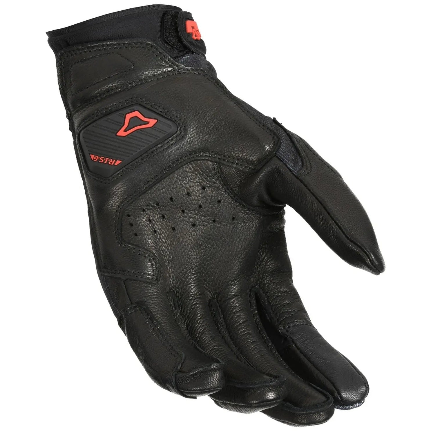 Macna Tanami Short Textile Gloves Black – palm view