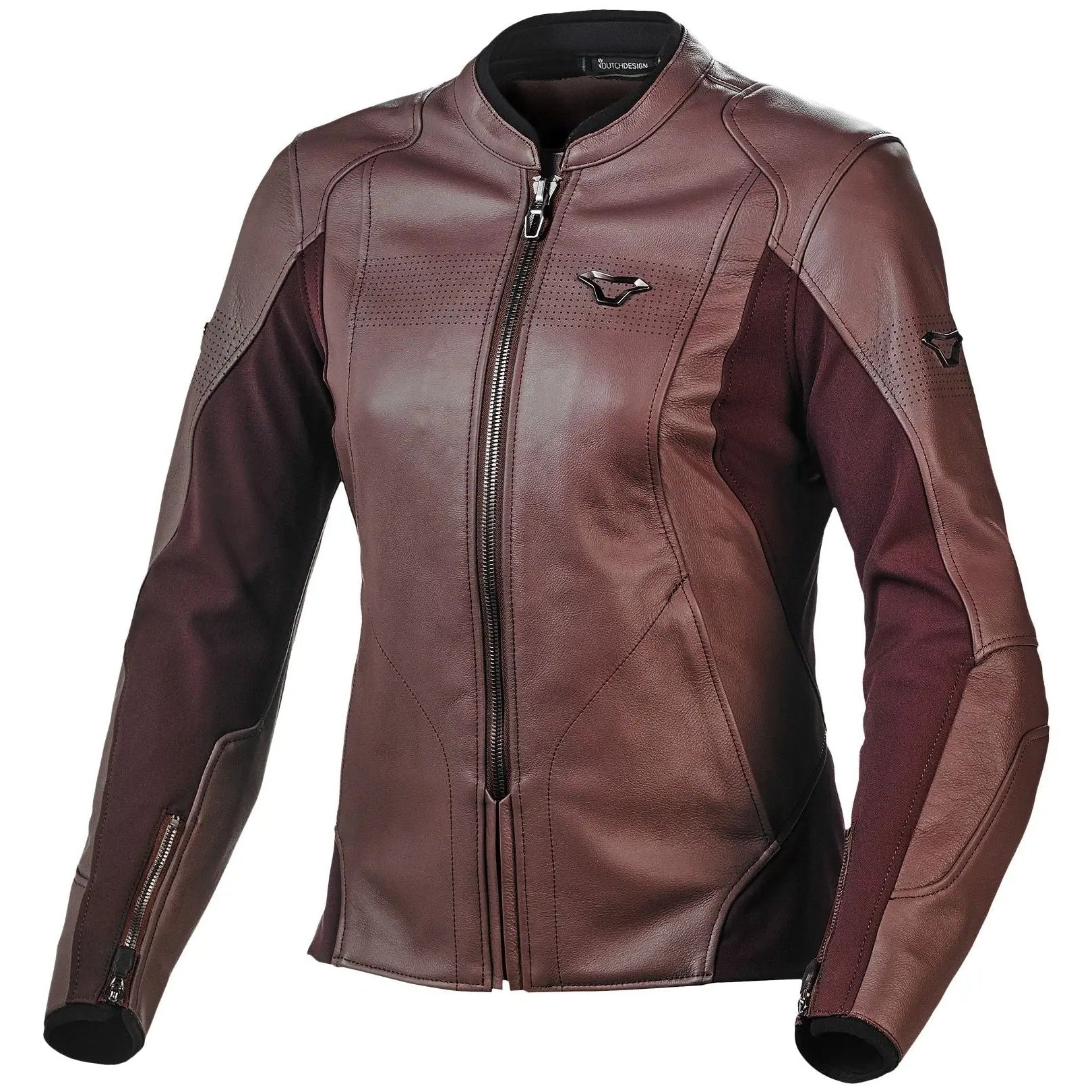 Macna Tequilla Leather Jacket Bordeaux – front view