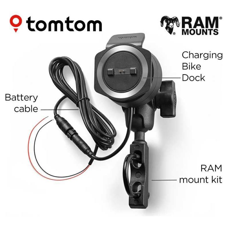 Tom Tom Motorcycle Mounting Kit Black