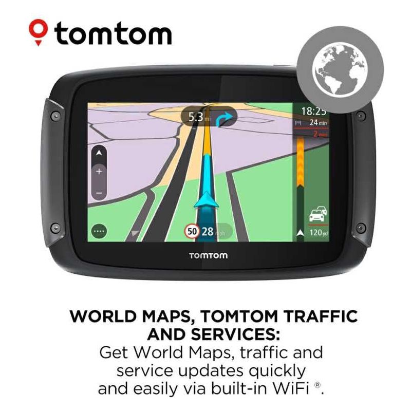 Tom Tom Rider 550 World Satellite Navigation System Black