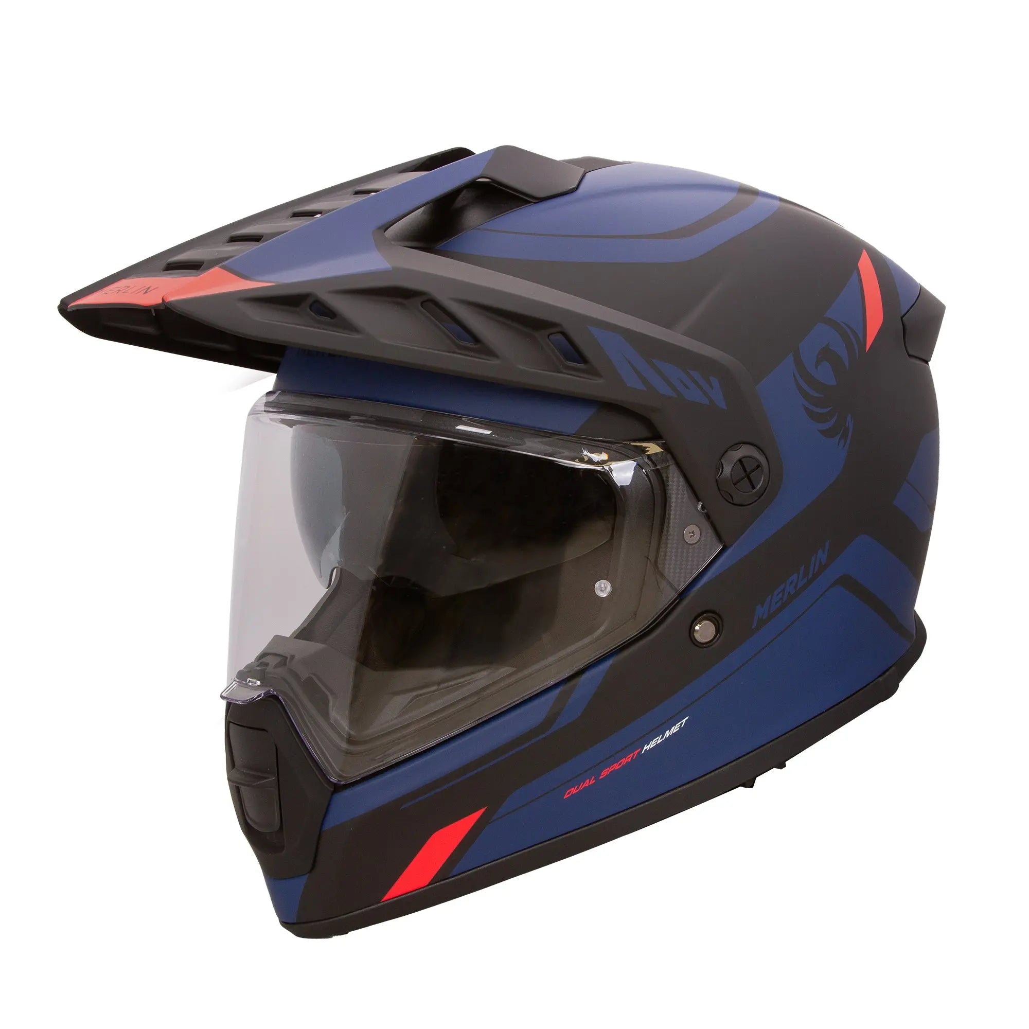 Merlin Torres Block Matt Blue FREE UK Delivery, FREE 365 Day Returns | Moto Central