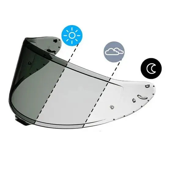 Transitions Visor  - FREE UK Shipping, FREE 365 Day Returns | Moto Central