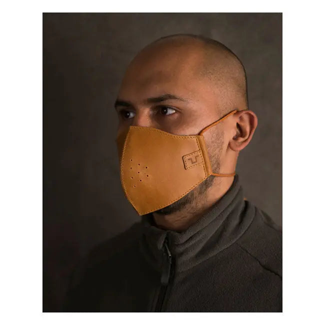 Trip Machine Face Mask Vintage Tan  - FREE UK Shipping, FREE 365 Day Returns | Moto Central