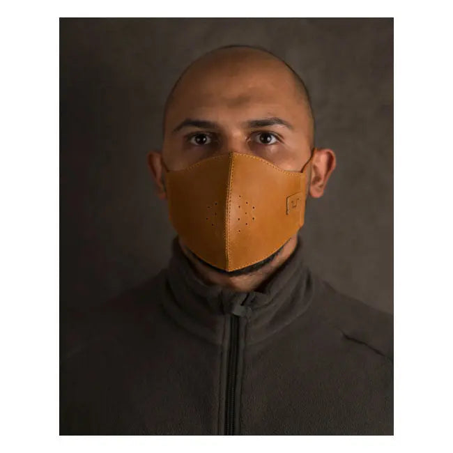Trip Machine Face Mask Vintage Tan  - FREE UK Shipping, FREE 365 Day Returns | Moto Central