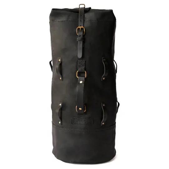 Trip Machine Military Duffle Bag Black front product view