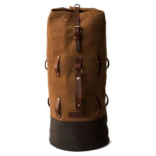 Trip Machine Military Duffle Bag Tobacco Brown front product view