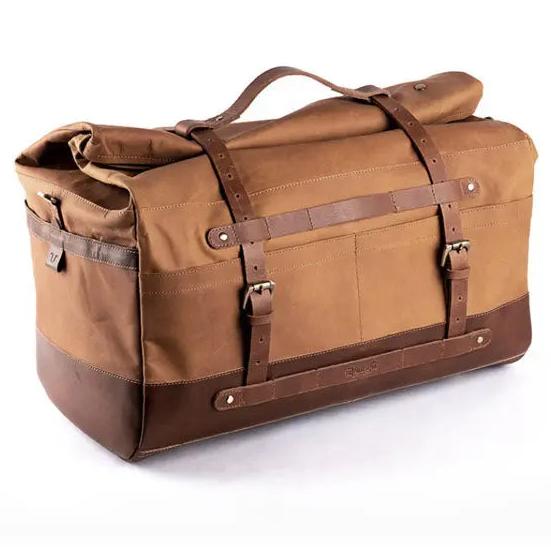 Trip Machine Outlaw Duffle Bag Vintage Tan front product view