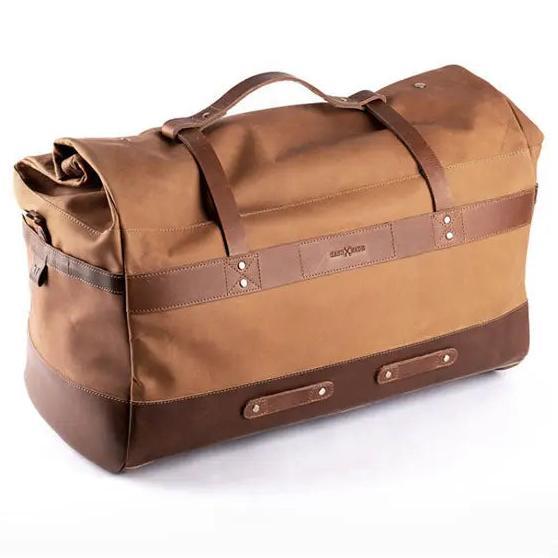 Trip Machine Outlaw Duffle Bag Vintage Tan rear product view