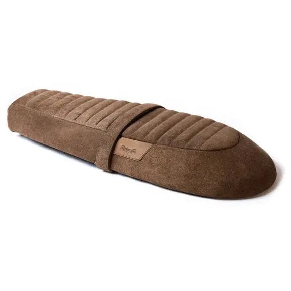 Trip Machine Royal Enfield Twins Touring Seat Tobacco Suede side product view