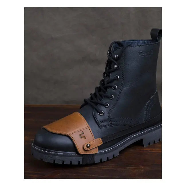 Trip Machine Shoe Protector Slip On Vintage Tan  - FREE UK Shipping, FREE 365 Day Returns | Moto Central