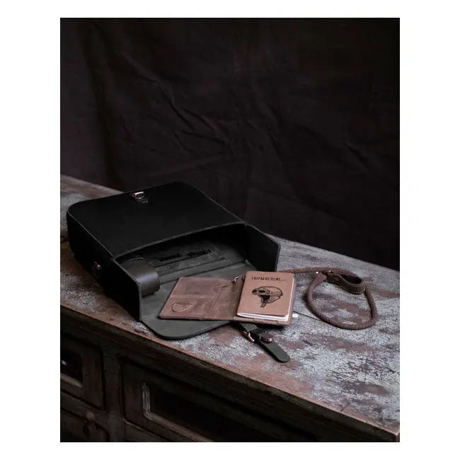 Trip Machine Universal Classic Saddlebag Black  - FREE UK Shipping, FREE 365 Day Returns | Moto Central