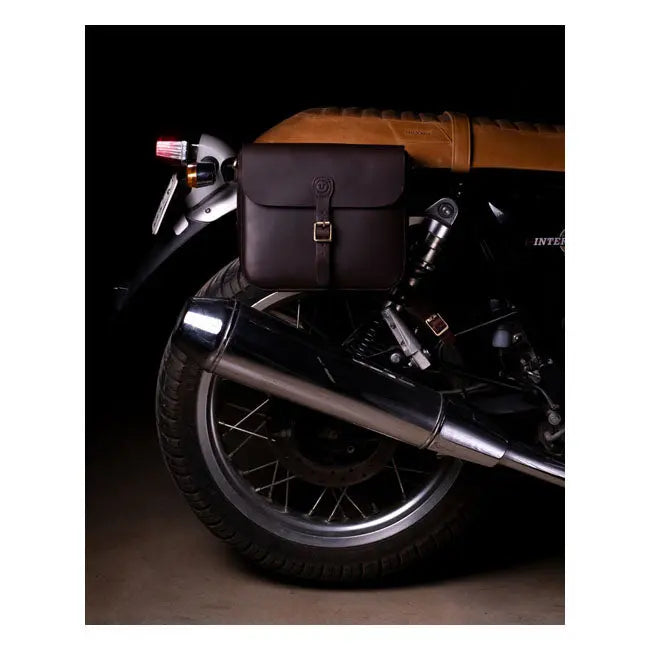 Trip Machine Universal Classic Saddlebag Caffeine Brown  - FREE UK Shipping, FREE 365 Day Returns | Moto Central