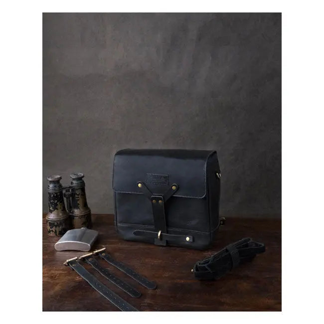 Trip Machine Universal Messenger Bag Black  - FREE UK Shipping, FREE 365 Day Returns | Moto Central