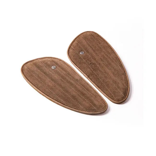 Trip Machine Universal Mini Classic Leather Tank Pads Tobacco Suede  - FREE UK Shipping, FREE 365 Day Returns | Moto Central