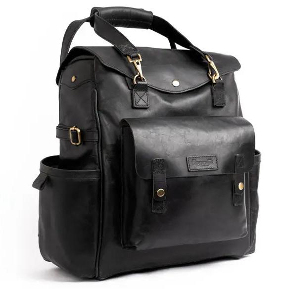 Trip Machine Universal Outlander Saddlebag Black - front product view