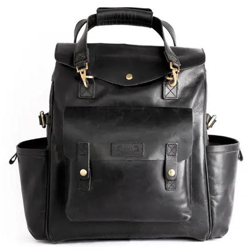 Trip Machine Universal Outlander Saddlebag Black - alternate front product view