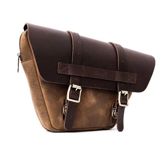 Trip Machine Universal Wingman Side Panel Bag Set Tobacco Brown  - FREE UK Shipping, FREE 365 Day Returns | Moto Central