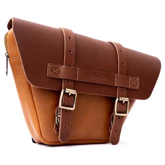 Trip Machine Universal Wingman Side Panel Bag Set Vintage Tan - angled side view