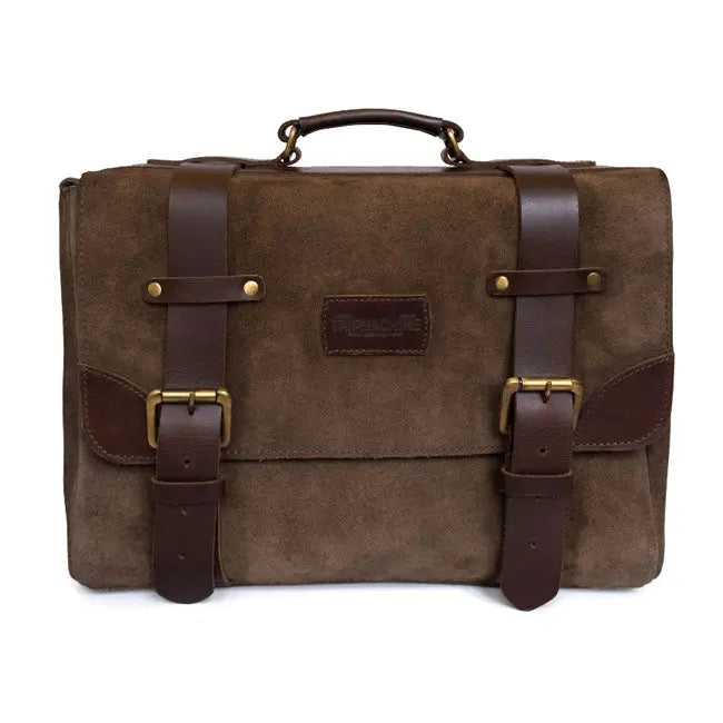 Trip Machine Warrior Saddlebag Tobacco Brown  - FREE UK Shipping, FREE 365 Day Returns | Moto Central