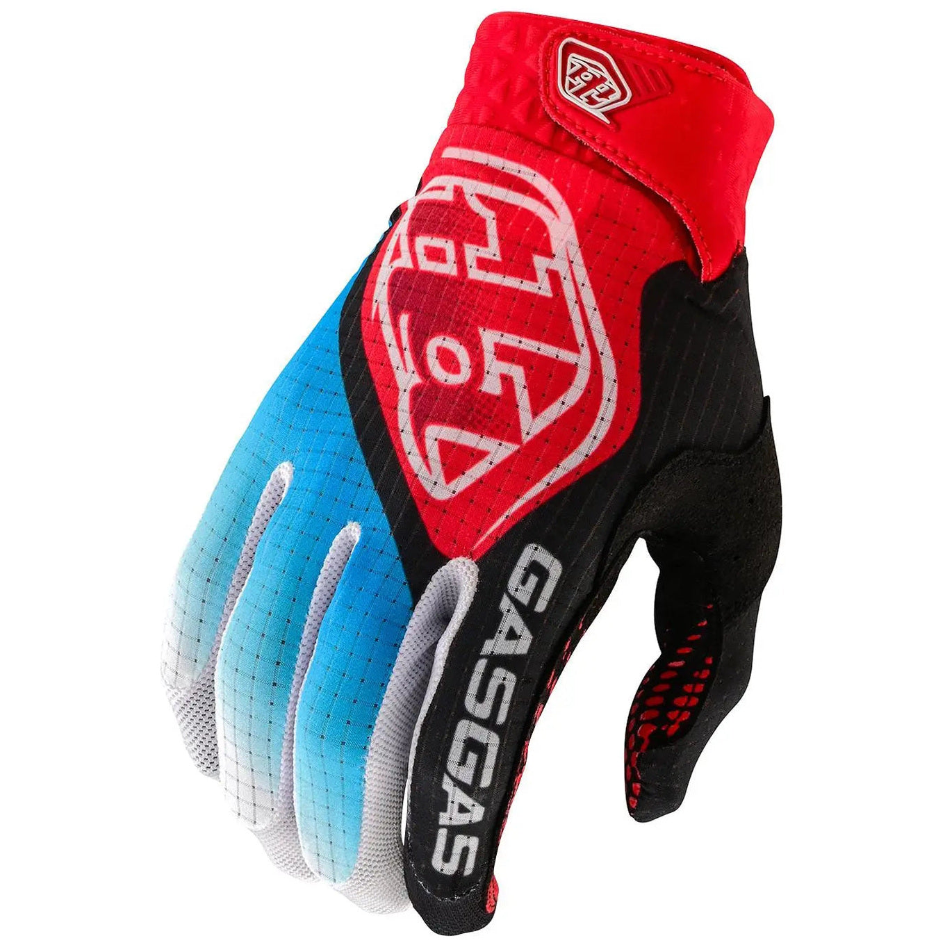 Troy Lee Designs Air GasGas Fumes Motocross Gloves Black motocross glove – back view