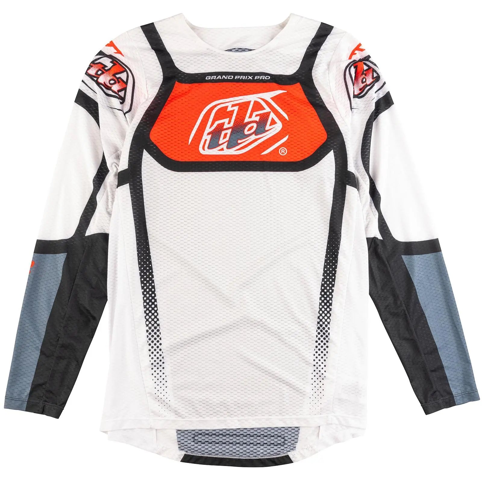 Troy Lee Designs GP Pro Air Bands Motocross Jersey White / Indigo FREE UK Delivery, FREE 365 Days Return - Moto Central