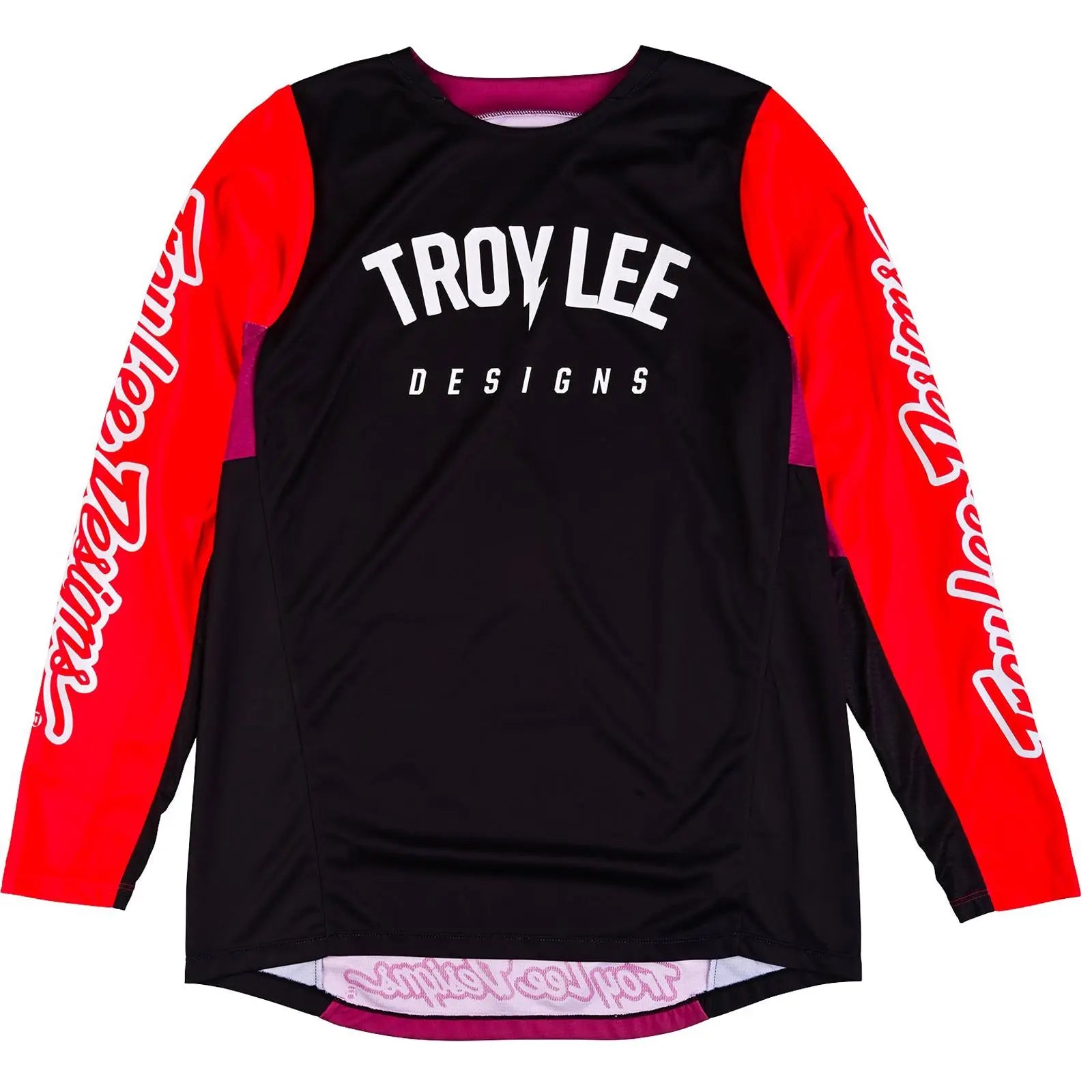 Troy Lee Designs GP Pro Boltz Motocross Jersey Black / Glo Red FREE UK Delivery, FREE 365 Days Return - Moto Central