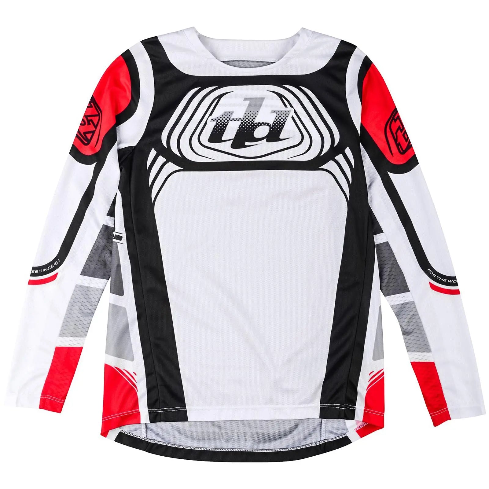 Troy Lee Designs GP Pro Wavez Youth Motocross Jersey Off White / Red FREE UK Delivery, FREE 365 Days Return - Moto Central