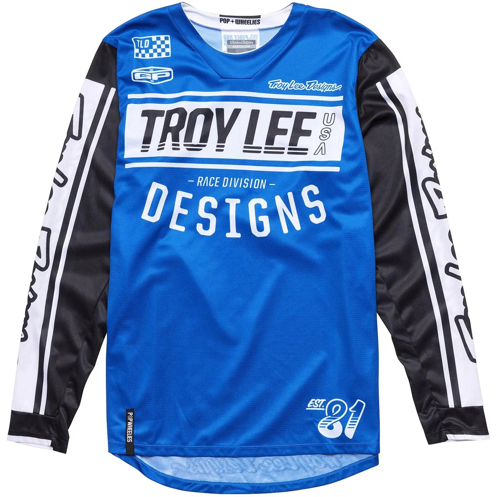 Troy Lee Designs GP Race 81 Motocross Jersey Blue FREE UK Delivery