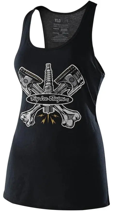Troy Lee Designs Pistonbone Ladies Tank Vintage Black FREE UK Delivery, FREE 365 Day Returns | Moto Central