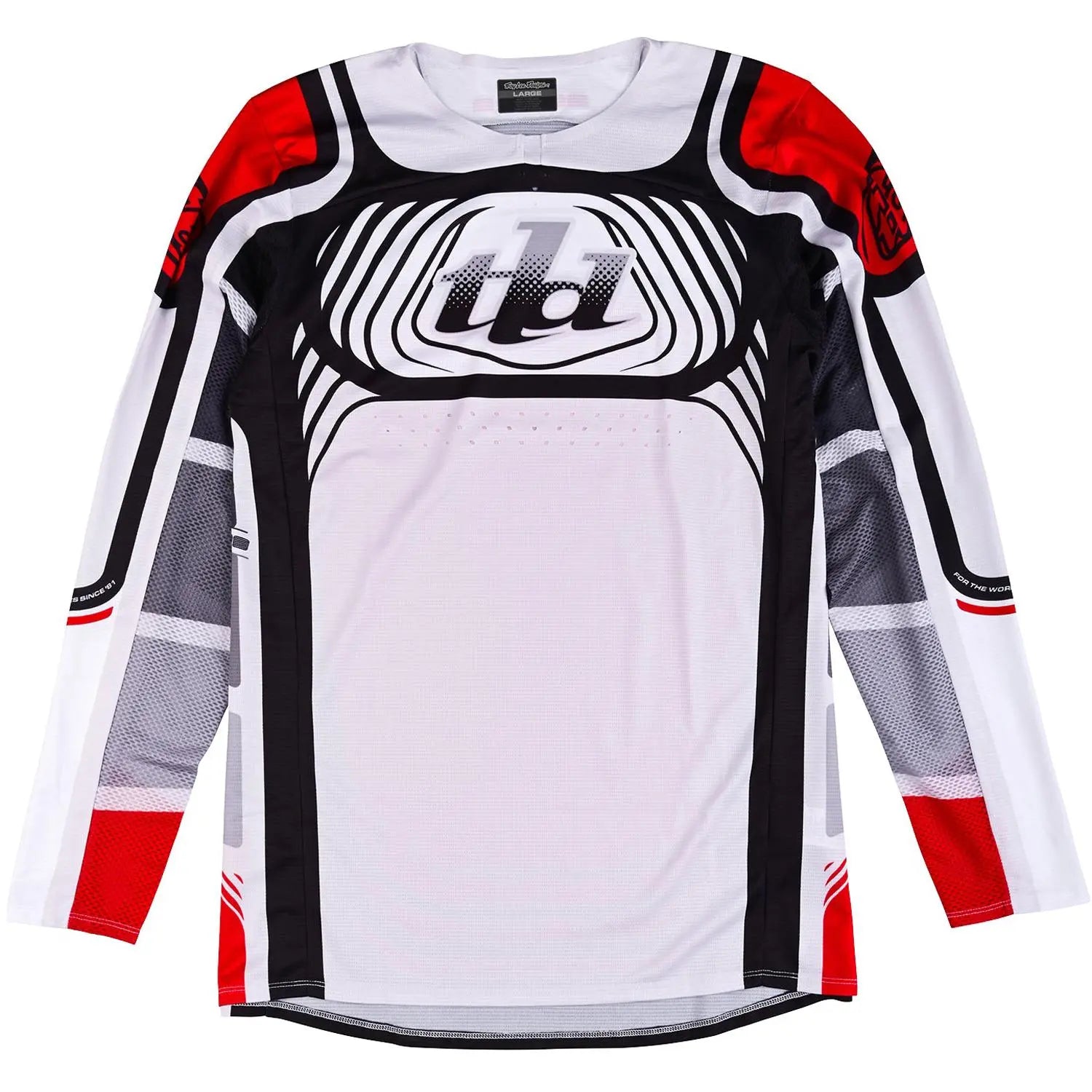 Troy Lee Designs SE Pro Wavez Motocross Jersey Off White / Red FREE UK Delivery, FREE 365 Days Return - Moto Central