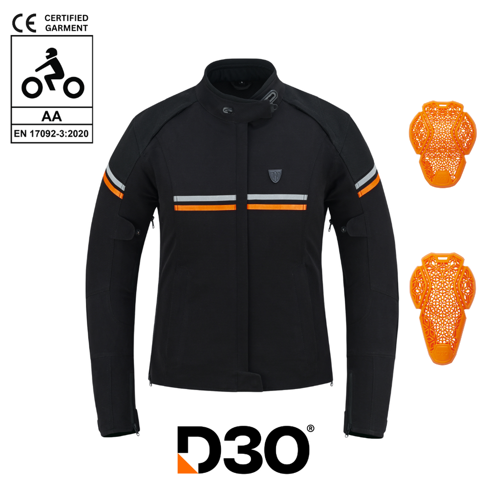 MotoGirl Vanessa Textile Ladies Jacket Black FREE UK Delivery, FREE 365 Day Returns | Moto Central