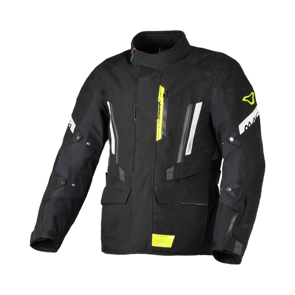 Macna Ultimax 2.0 Textile Jacket Black / Fluo Yellow - FREE UK Shipping, FREE 365 Day Returns | Moto Central