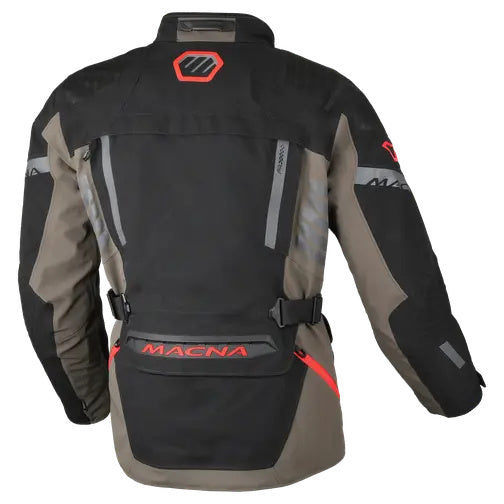 Macna Ultimax 2.0 Textile Jacket Black / Grey / Red – rear view