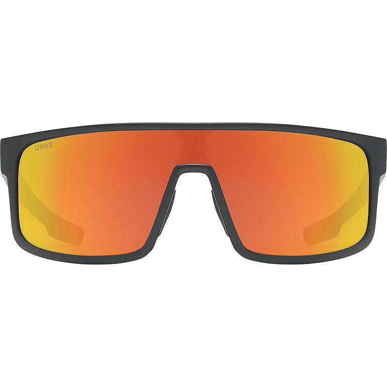 Uvex LGL 51 Sunglasses Matt Black / Red