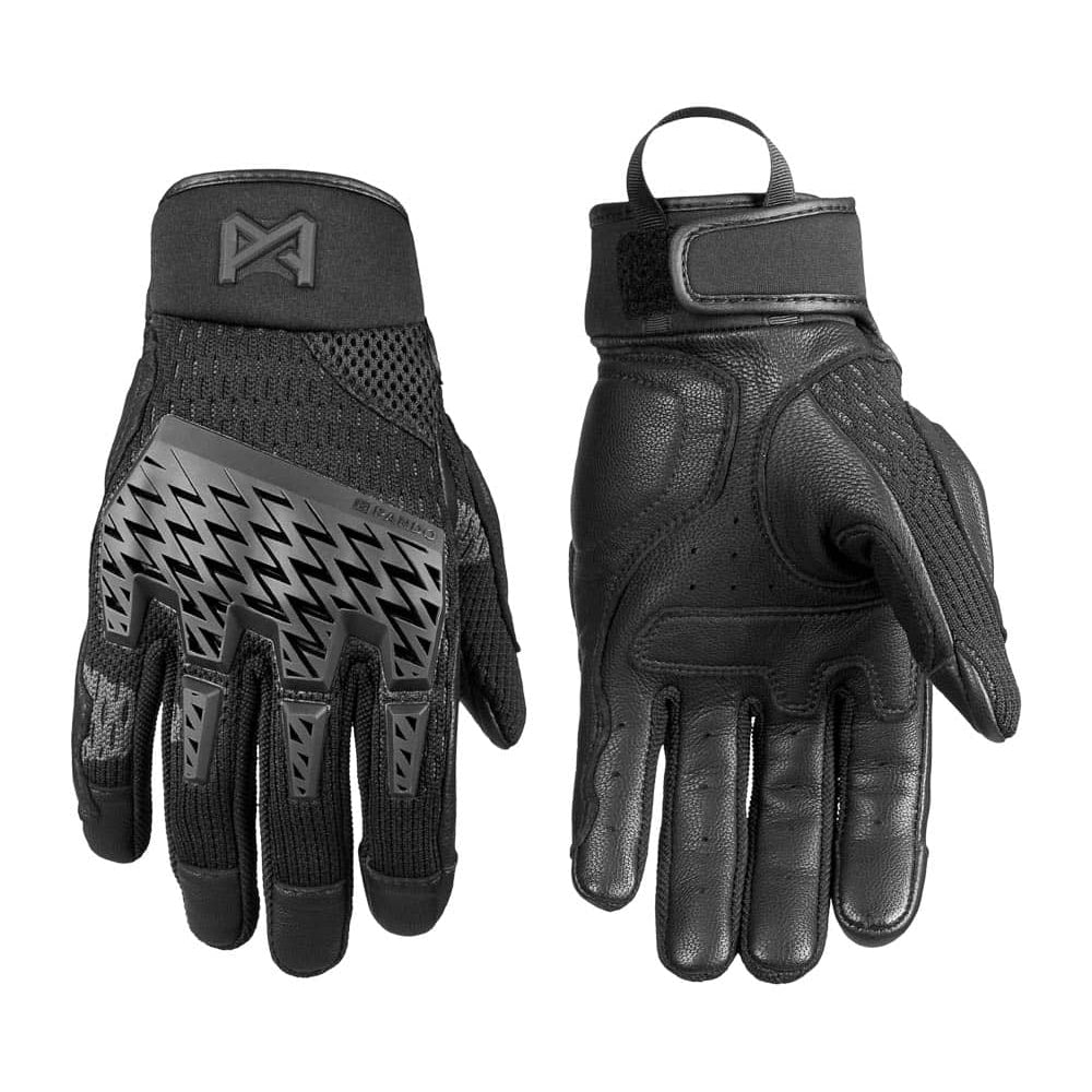 Pando Moto Vidar Gloves Black FREE UK Delivery, FREE 365 Day Returns | Moto Central