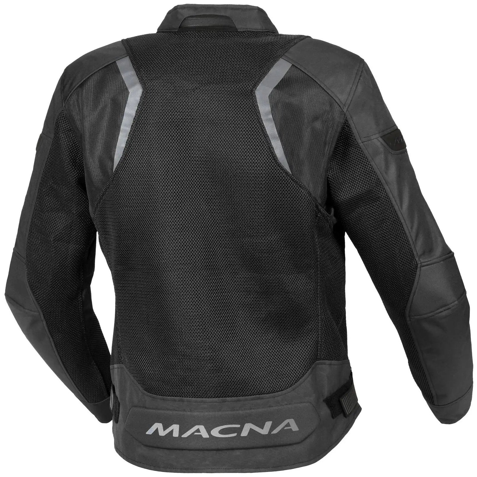 Macna Velotura Textile Jacket Black — rear view
