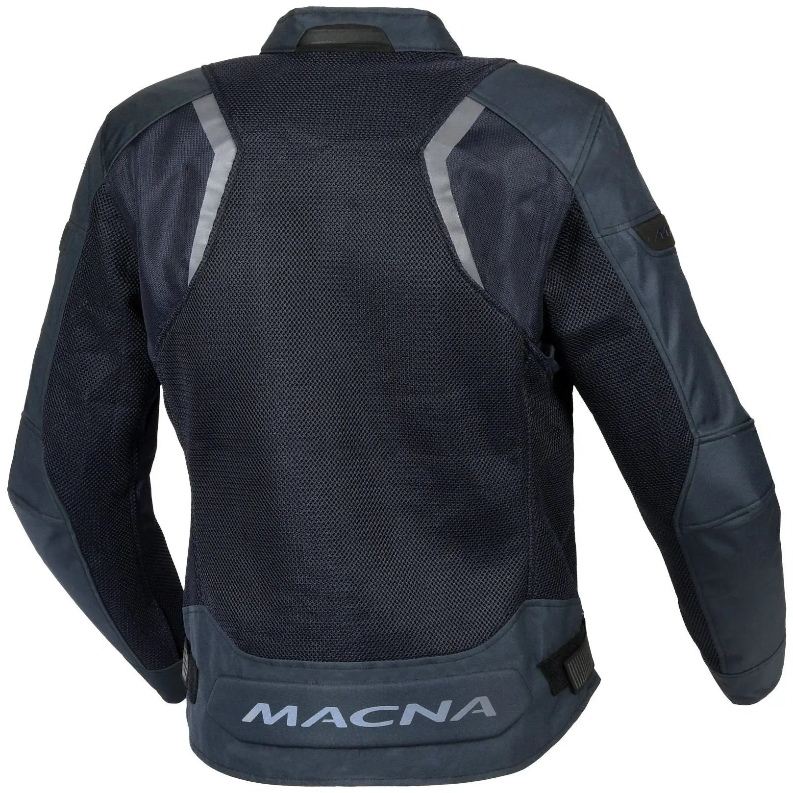 Macna Velotura Textile Jacket Blue — rear view