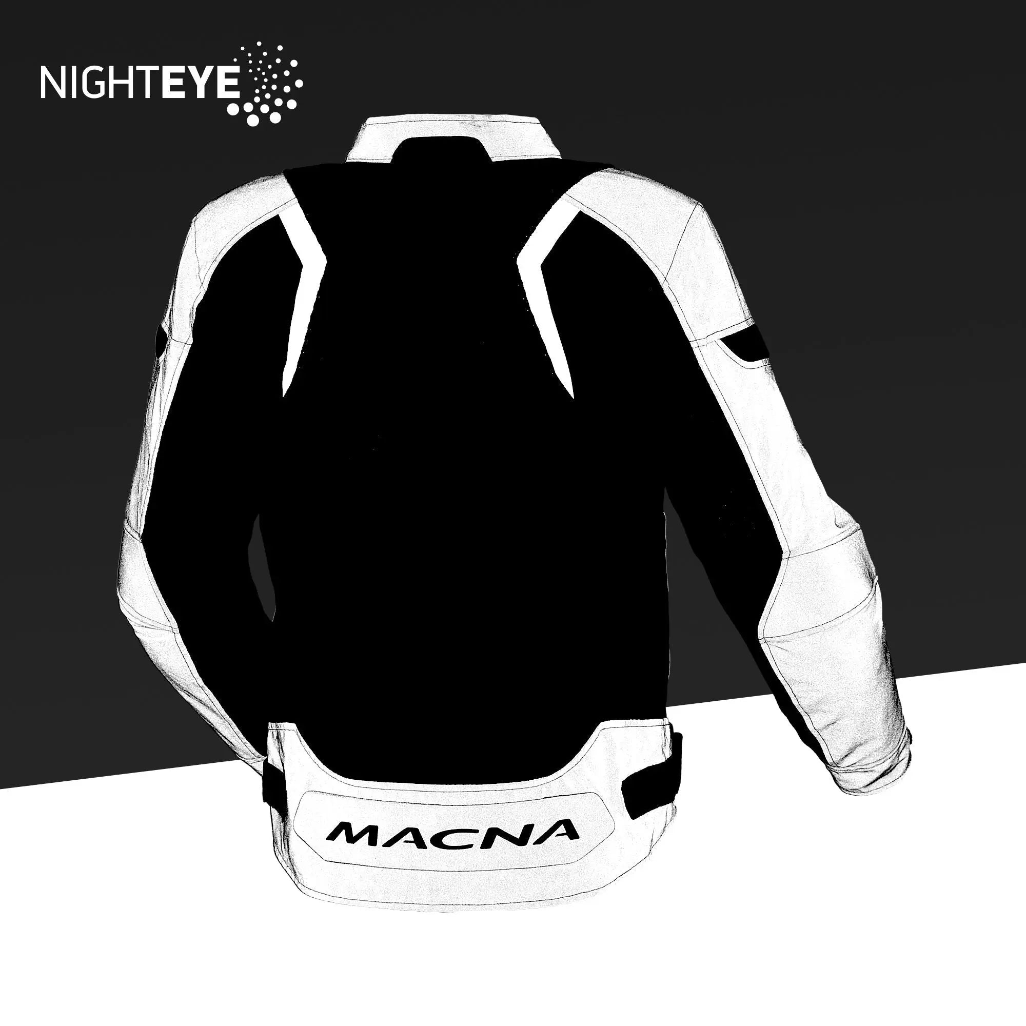 Macna Velotura Textile Jacket Black / Night Eye  - FREE UK Shipping, FREE 365 Day Returns | Moto Central
