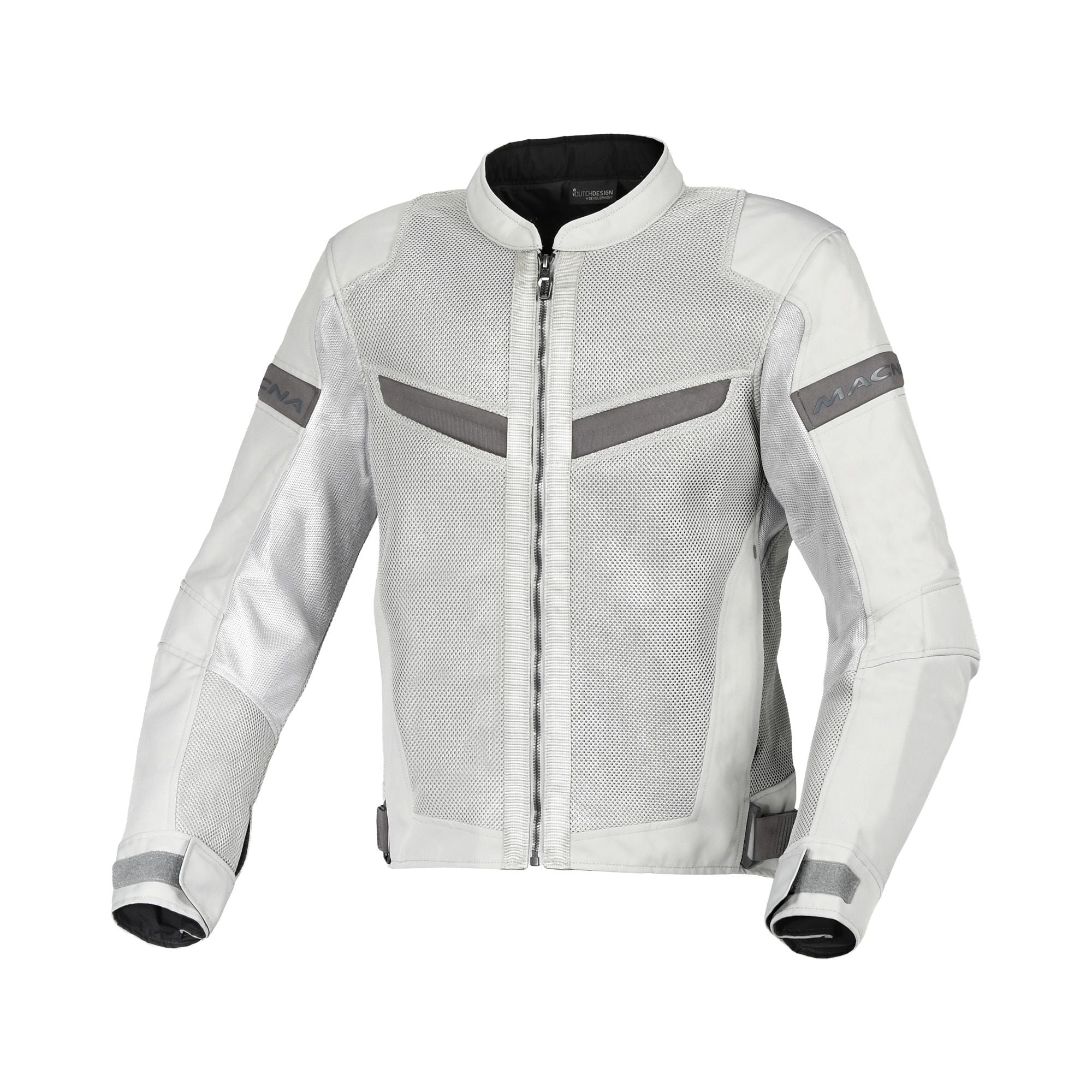 Macna Velotura Ladies Textile Jacket Light Grey - FREE UK Shipping, FREE 365 Day Returns | Moto Central