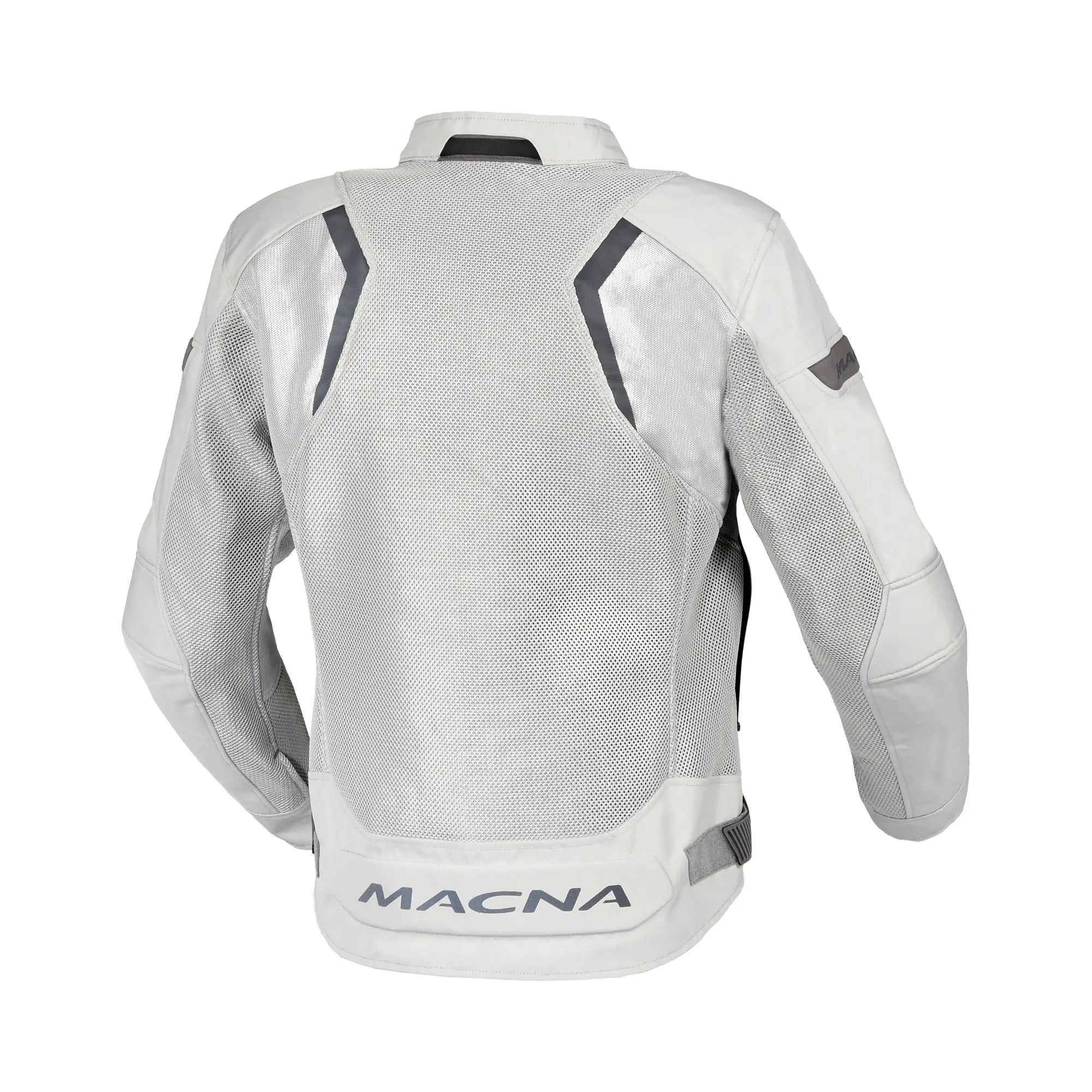 Macna Velotura Ladies Textile Jacket Light Grey  - FREE UK Shipping, FREE 365 Day Returns | Moto Central
