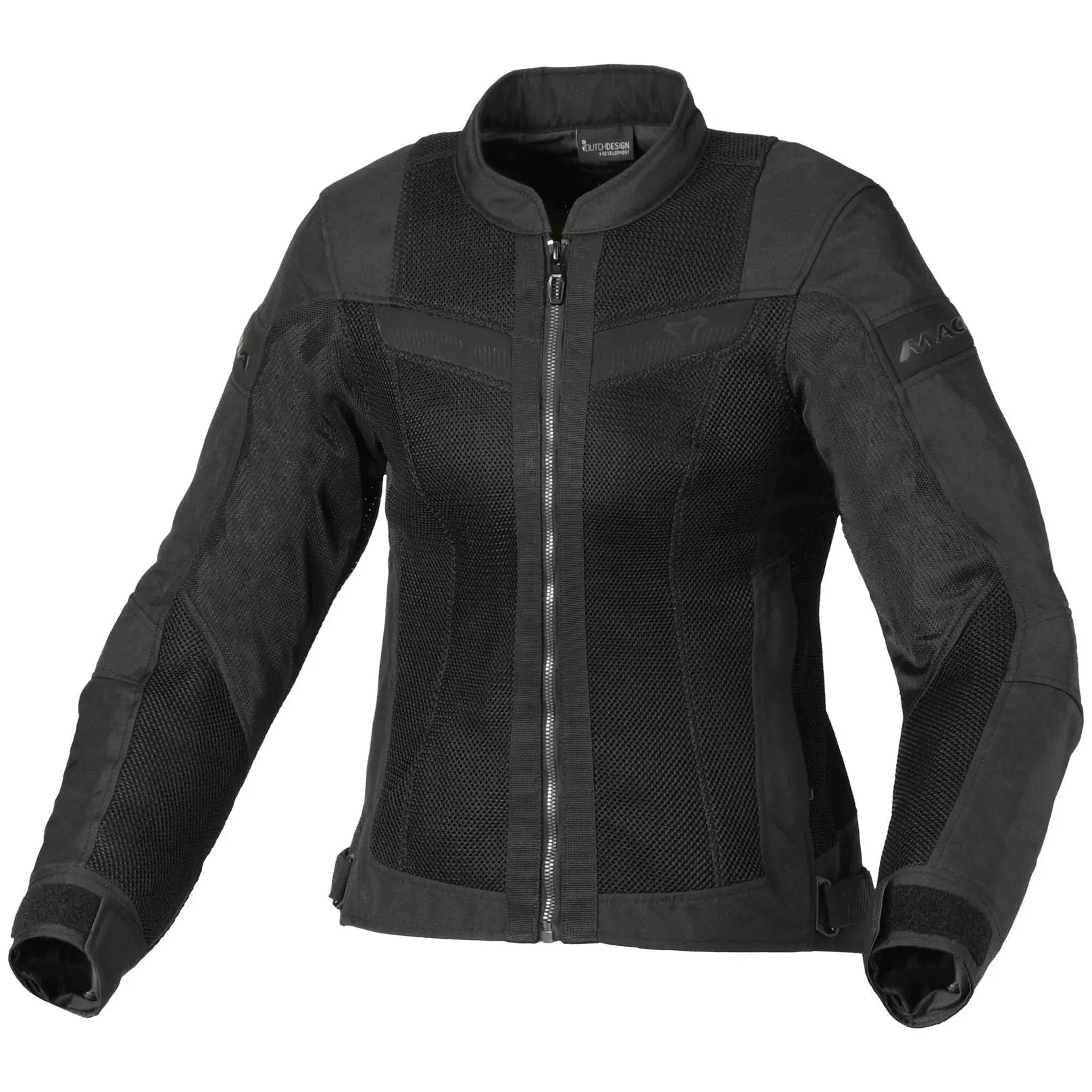 Macna Velotura Ladies Textile Jacket Black — front view