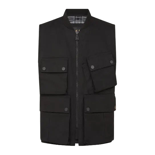 Belstaff Windermere Waistcoat Black FREE UK Delivery, FREE 365 Day Returns | Moto Central