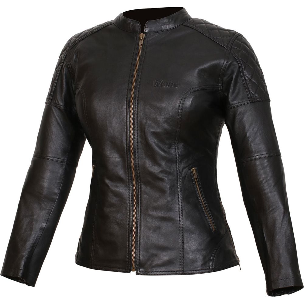 Weise Earhart Ladies Leather Jacket Black