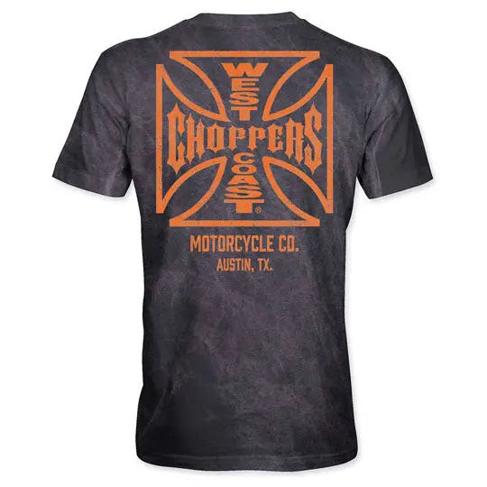 West Coast Choppers OG ATX T-Shirt Vintage Black, back view