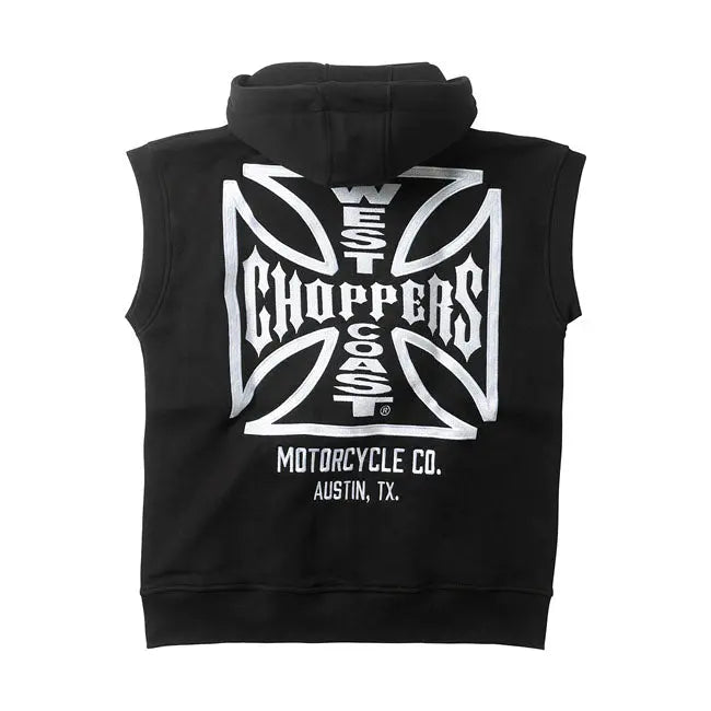 West Coast Choppers OG ATX Vest Black  - FREE UK Shipping, FREE 365 Day Returns | Moto Central