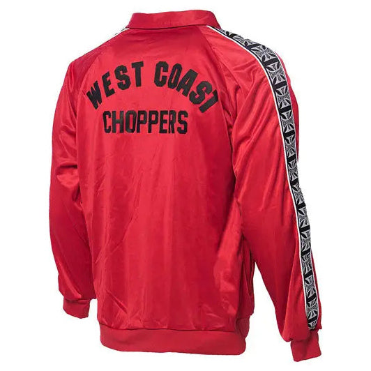 West Coast Choppers OG Tracksuit Jacket Red, back view