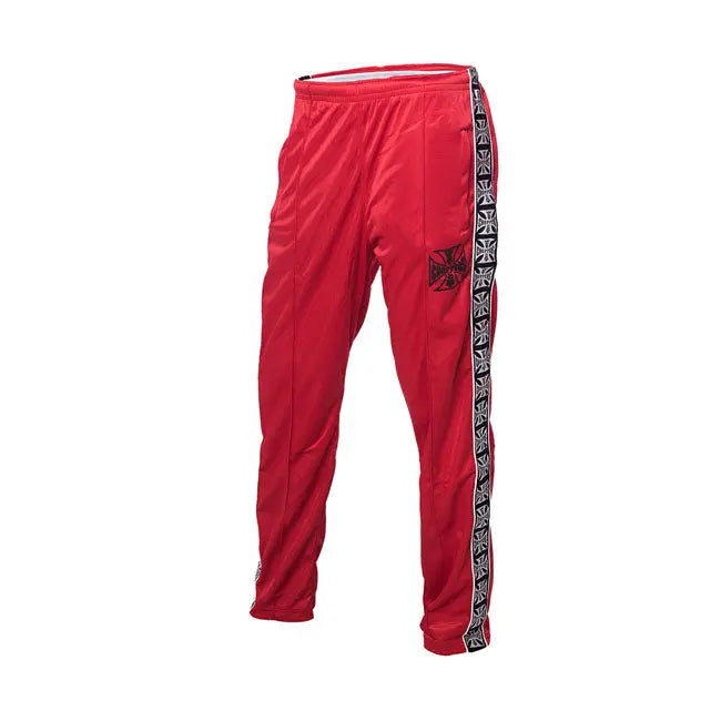 West Coast Choppers OG Tracksuit Trouser Red  - FREE UK Shipping, FREE 365 Day Returns | Moto Central