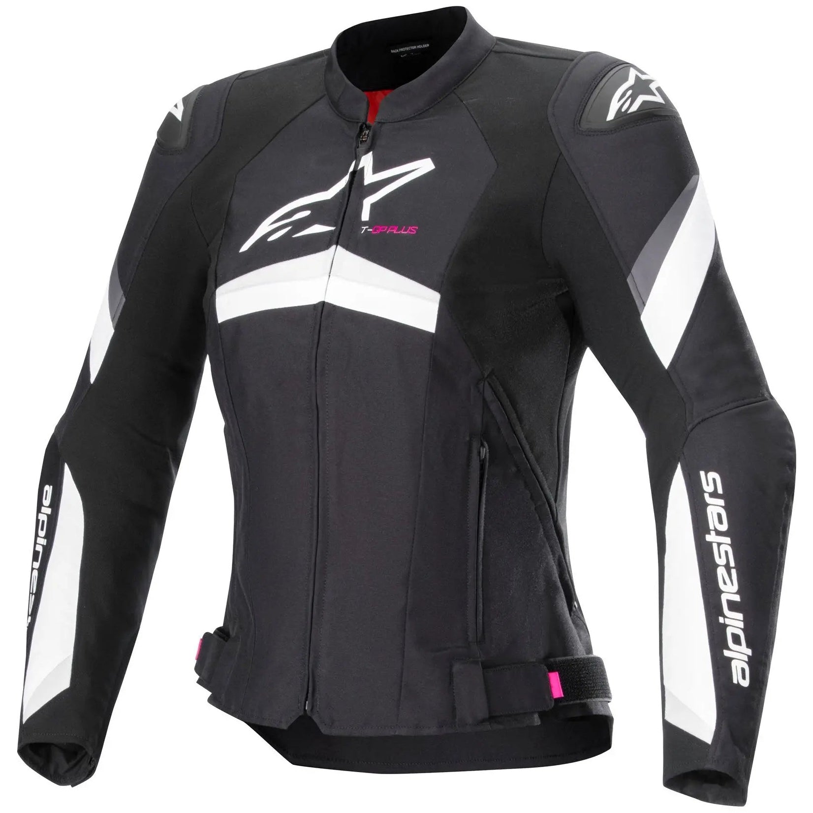 Alpinestars Stella T-GP Plus R V4 Ladies Textile Jacket Black / White front view